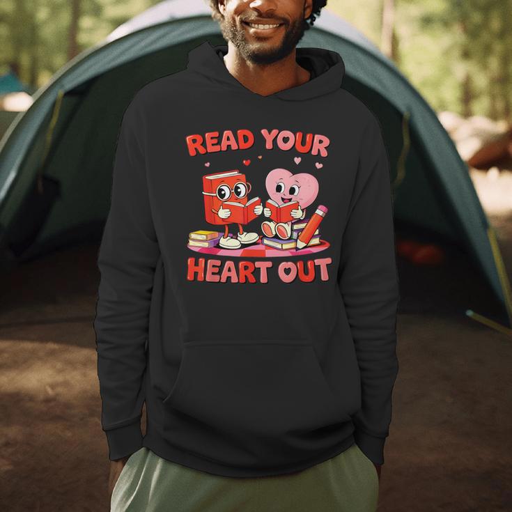 Read Your Heart Out Valentine Reading Book Girl Kid Teacher Men Hoodie Read Your Heart Out Valentine Reading Book Girl Kid Teacher Men Hoodie