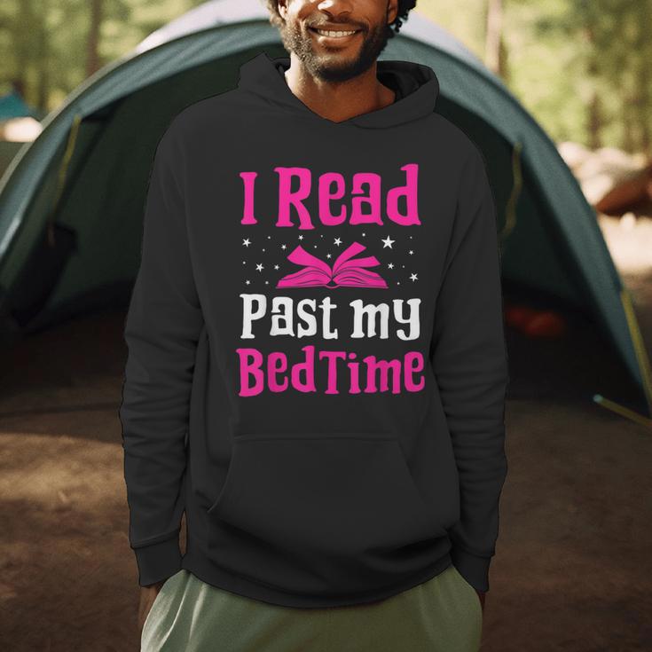 I Read Past My Bedtime Books Lover Bookworm Bookaholic Men Hoodie