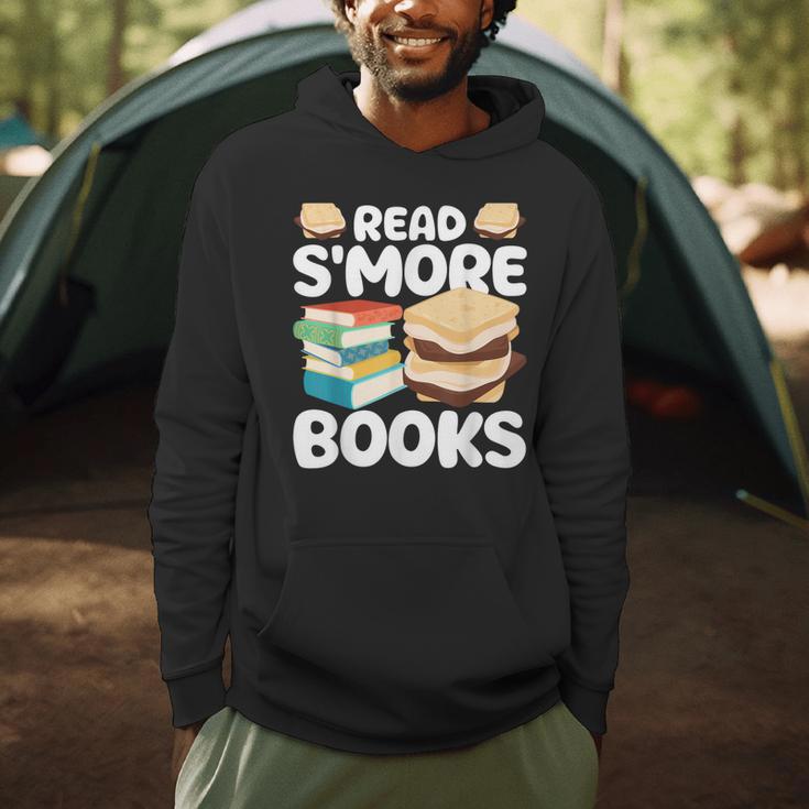 Read S'More Books Camping Reading Bookworm Book Lover Men Hoodie