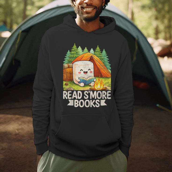 Read S'More Books Pun Camping Nature Lover Men Hoodie
