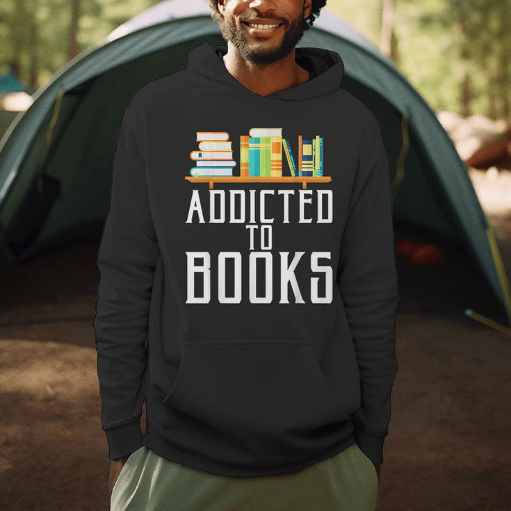 Reader & Library Apparel Addicted To Books Book Lover Men Hoodie