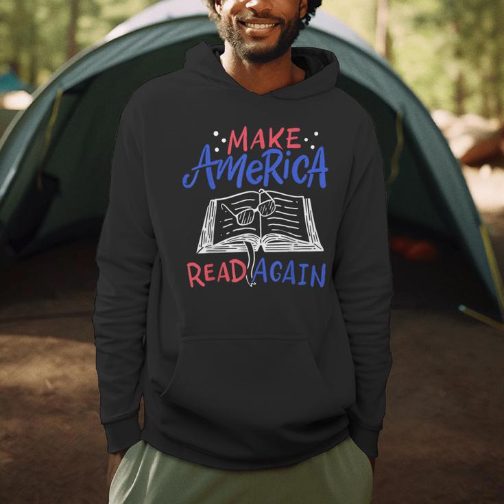 Reading Make America Read Again Book Lover Men Hoodie