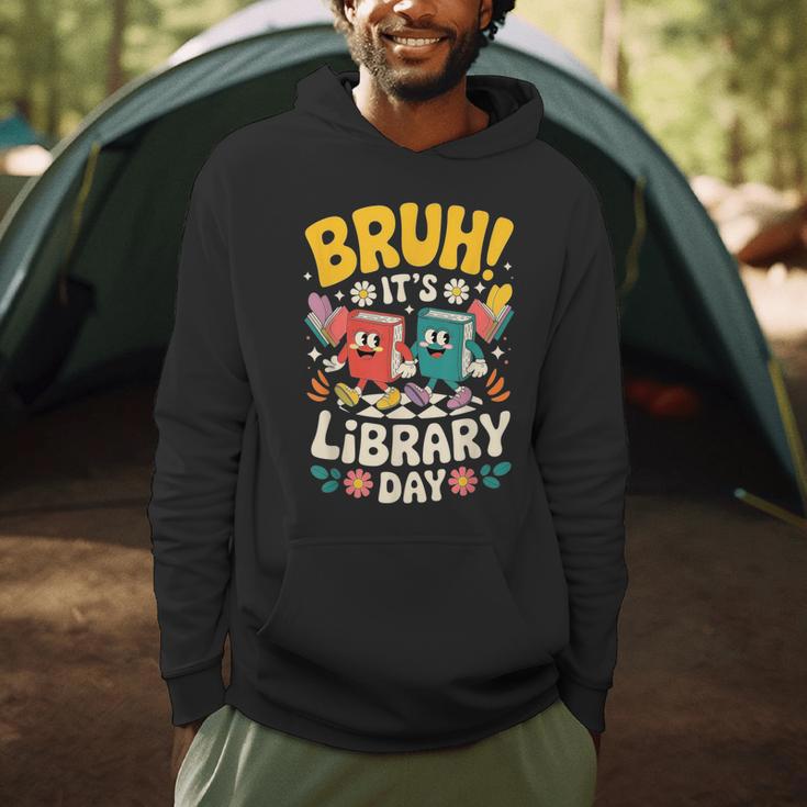 Reading Book Lover School Librarian Bruh It's Library Day Men Hoodie Reading Book Lover School Librarian Bruh It's Library Day Men Hoodie
