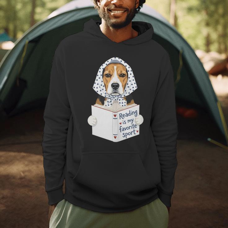 Reading Is My Favorite Sport Beagle Book Lover Men Hoodie