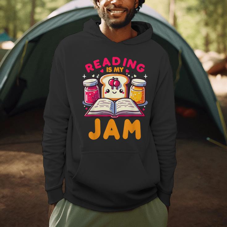 Reading Is My Jam Book Lover Kids Teacher Men Hoodie Reading Is My Jam Book Lover Kids Teacher Men Hoodie