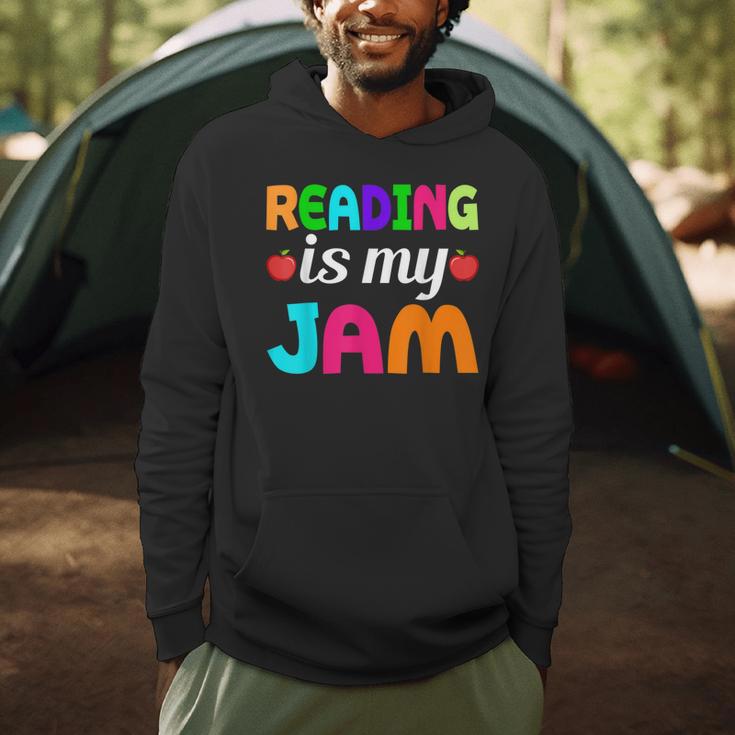 Reading Is My Jam Bookworm Books Teacher Bibliophile Men Women Kids Men Hoodie