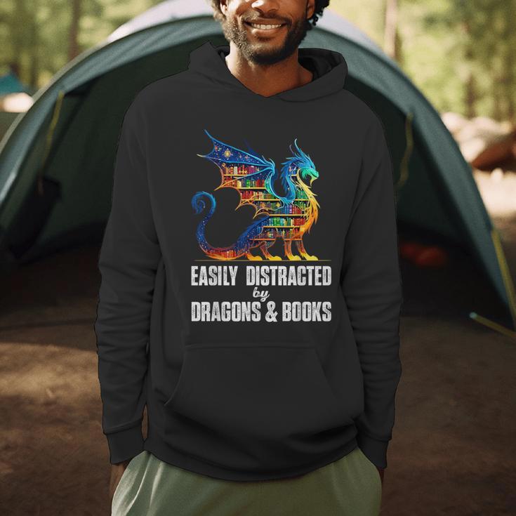 Reading Lover Easily Distracted By Dragons And Books Dragon Men Hoodie Reading Lover Easily Distracted By Dragons And Books Dragon Men Hoodie