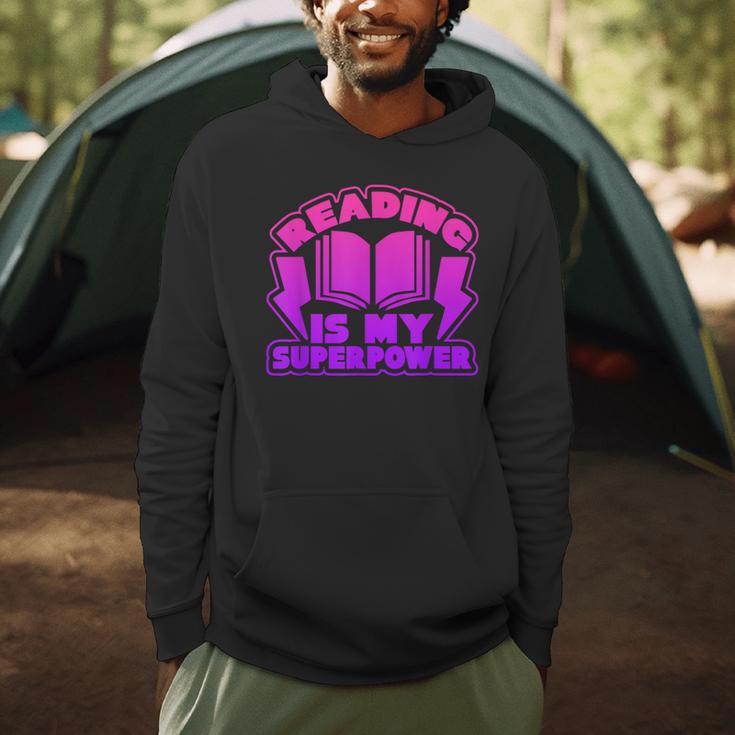 Reading Is My Superpower Graphic Book T-Shirt Men Hoodie
