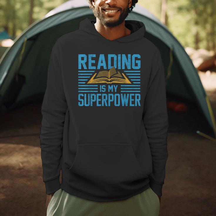 Reading Is My Superpower Read Books Lover Womens Mens Men Hoodie