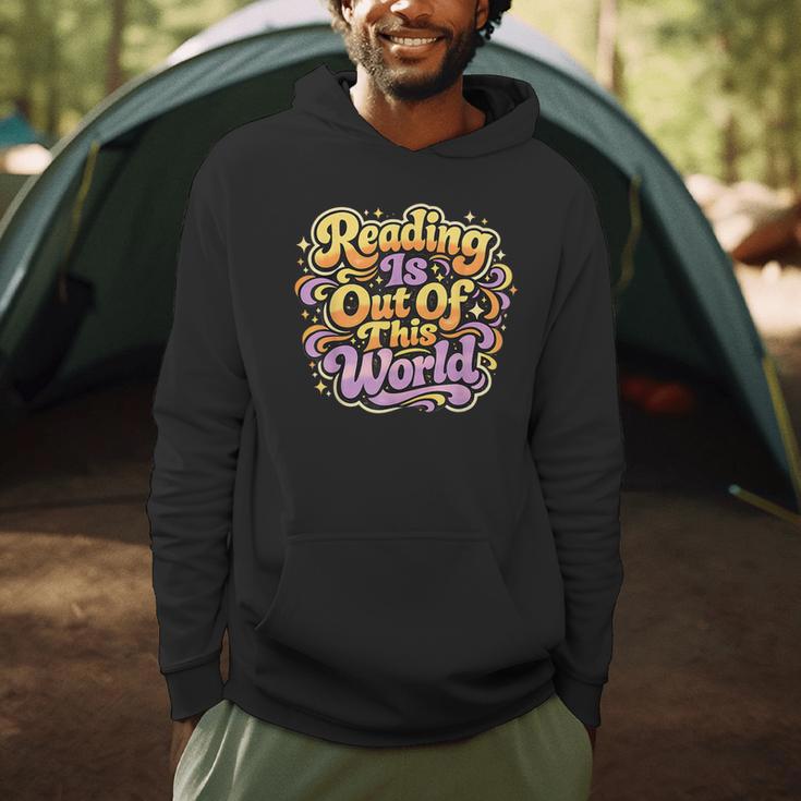 Reading Is Out Of This World Reader Book Him Her Library Men Hoodie