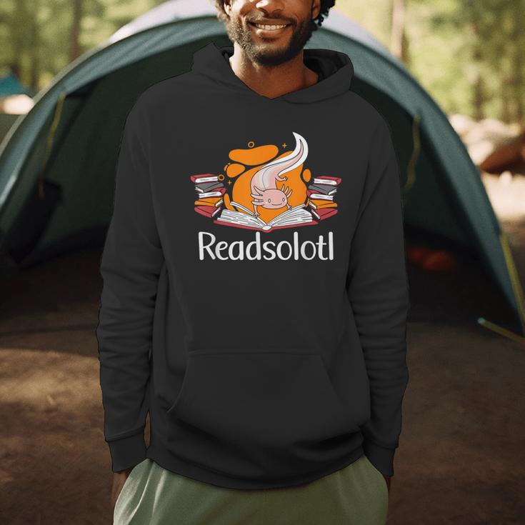 Readsolotl Book Lover & Axolotl Men Hoodie Readsolotl Book Lover & Axolotl Men Hoodie
