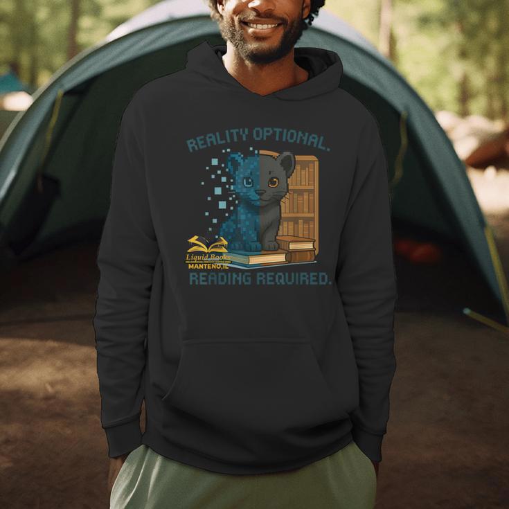 Reality Optional Reading Required Gamer Panther Book Men Hoodie Reality Optional Reading Required Gamer Panther Book Men Hoodie