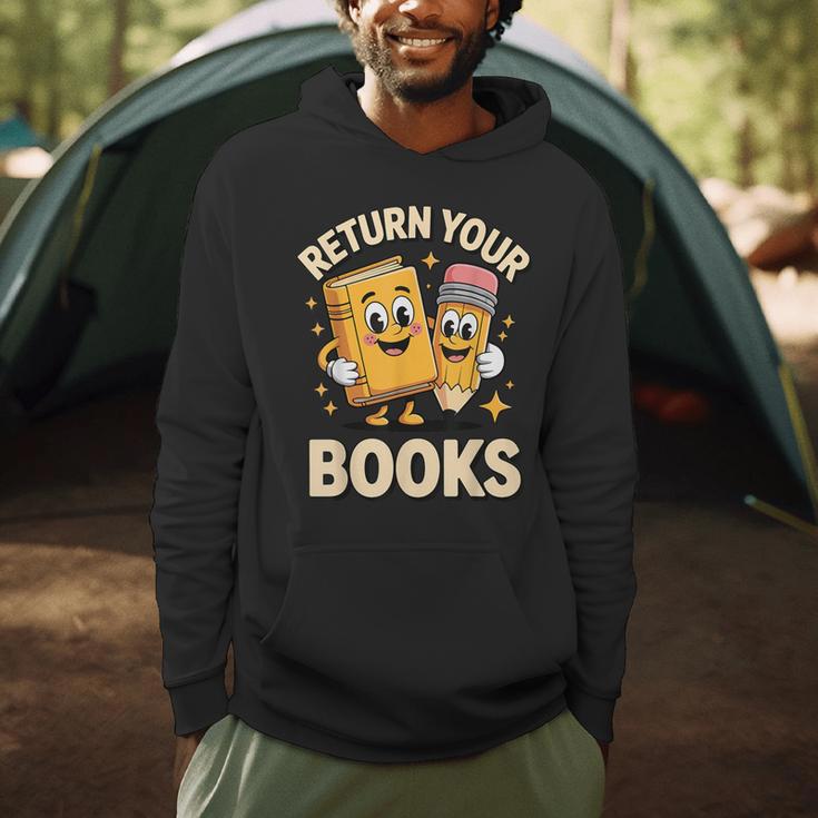 Return Your Books School Librarian Men Hoodie