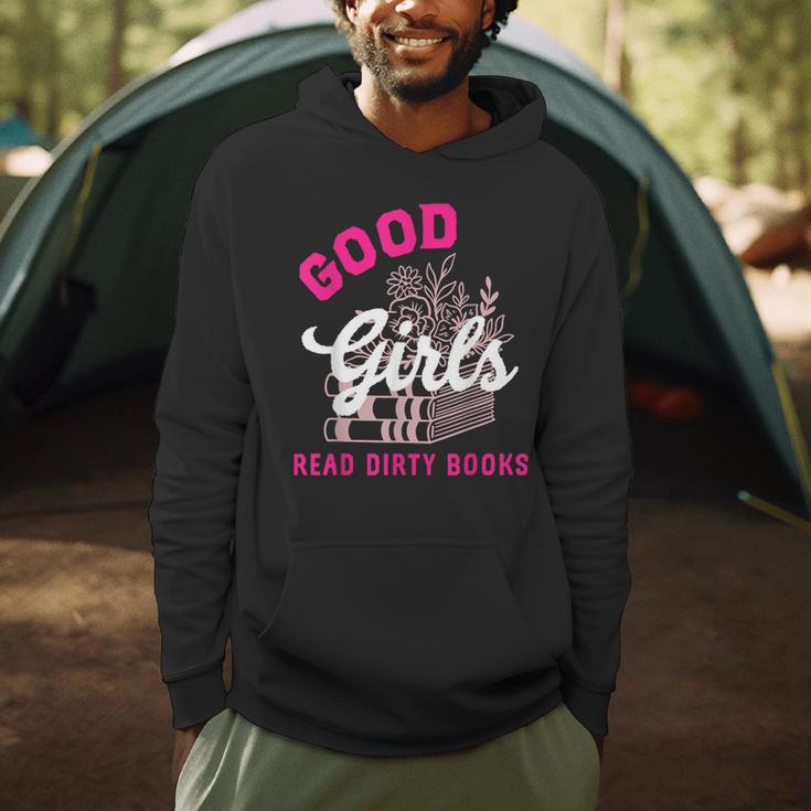 Smutty Book Merch Good Girls Read Dirty Books Smut Readers Men Hoodie