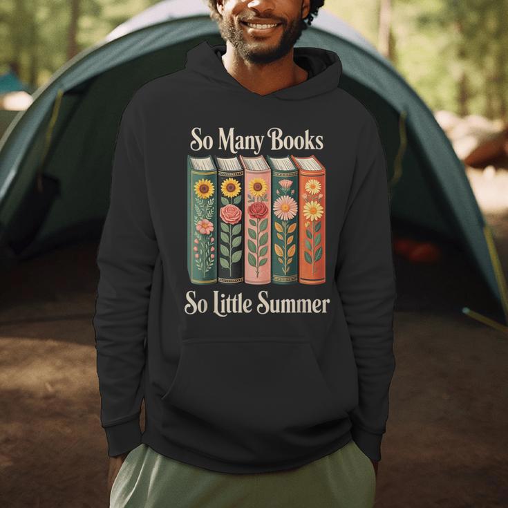 So Many Books So Little Summer Book Lover Teacher Men Hoodie