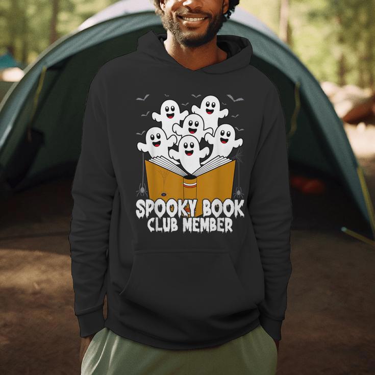 Spooky Book Club Member Halloween Bookish Ghost Lover Men Hoodie