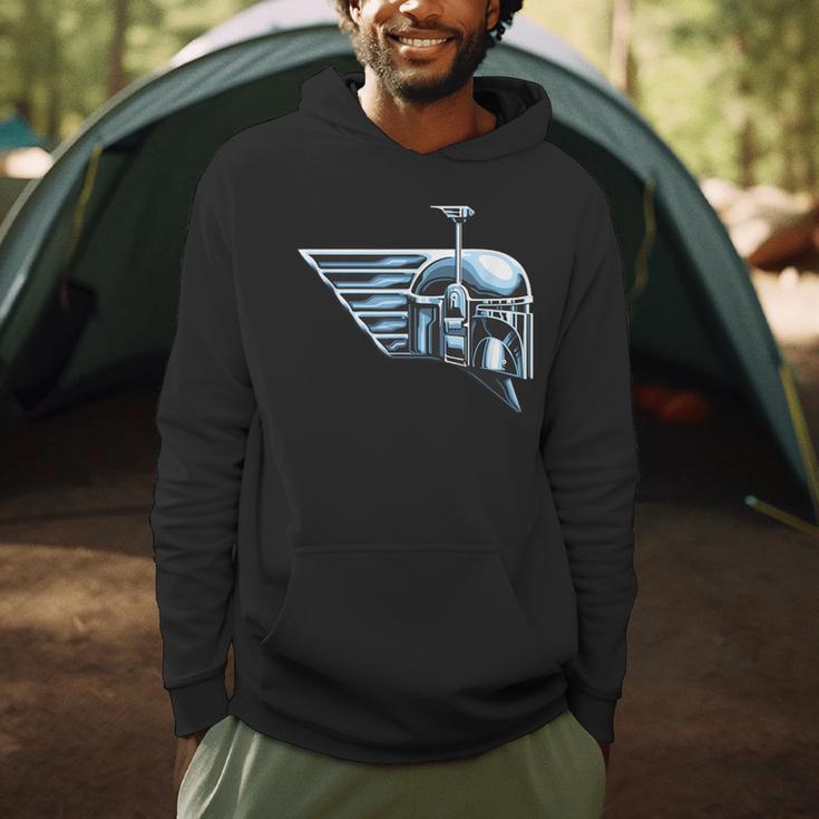 Star Wars The Book Of Boba Fett Chrome Helmet Logo Men Hoodie Star Wars The Book Of Boba Fett Chrome Helmet Logo Men Hoodie