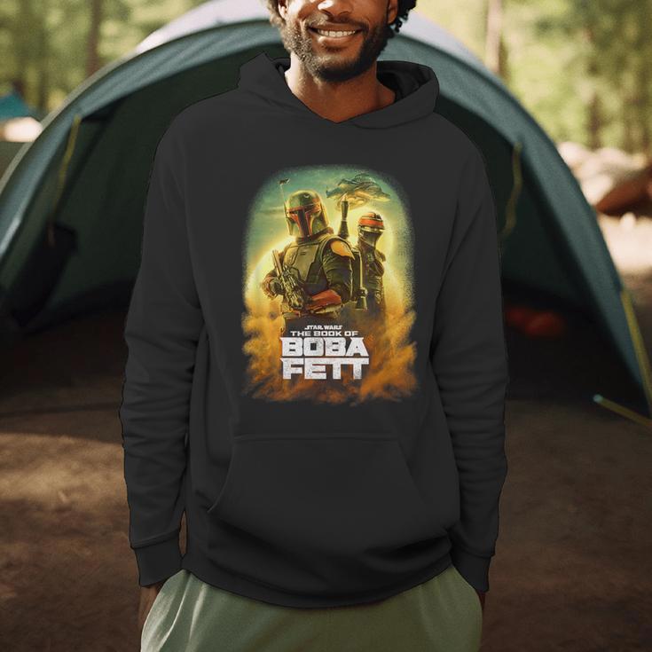 Star Wars The Book Of Boba Fett Group Shot Desert Poster Men Hoodie Star Wars The Book Of Boba Fett Group Shot Desert Poster Men Hoodie