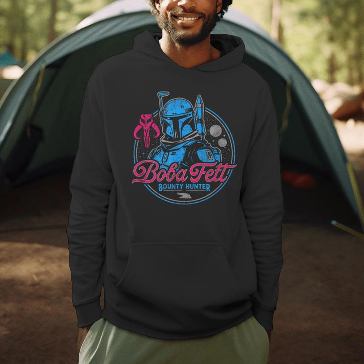 Star Wars The Book Of Boba Fett Neon Logo Men Hoodie