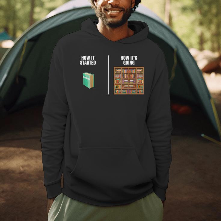 How It Started Book Lovers Shirts Meme Pun Book Men Hoodie