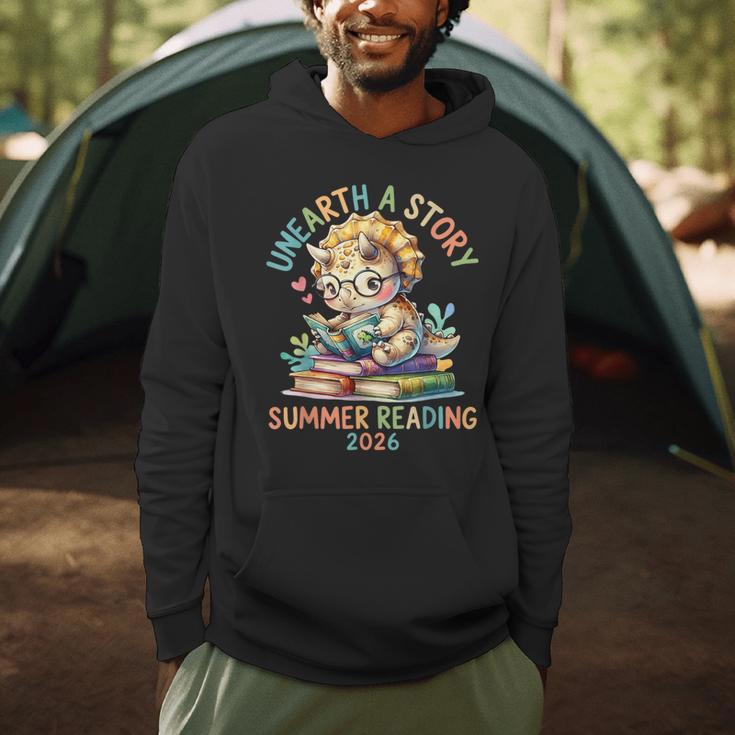 Summer Reading 2026 Books Dino Kids Librarian Tees Men Hoodie Summer Reading 2026 Books Dino Kids Librarian Tees Men Hoodie