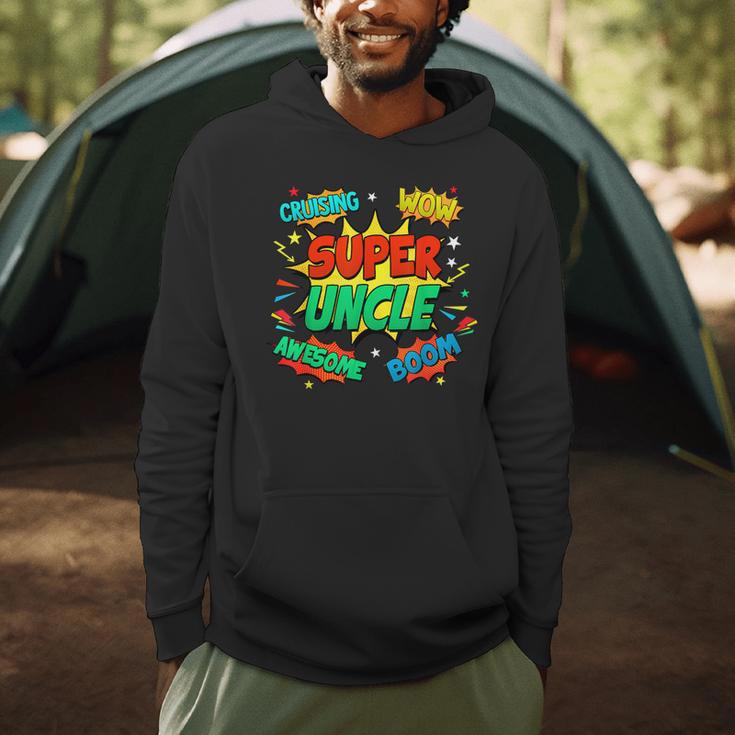 Superhero Uncle Costume For Men Comic Book Birthday Men Hoodie
