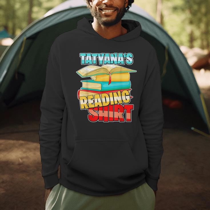 Tatyana's Reading Shirt Personalized Book Reading Men Hoodie