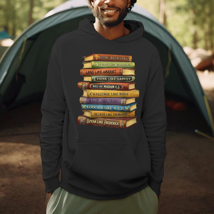 History Book Stack Leaders African American Pride Men Hoodie