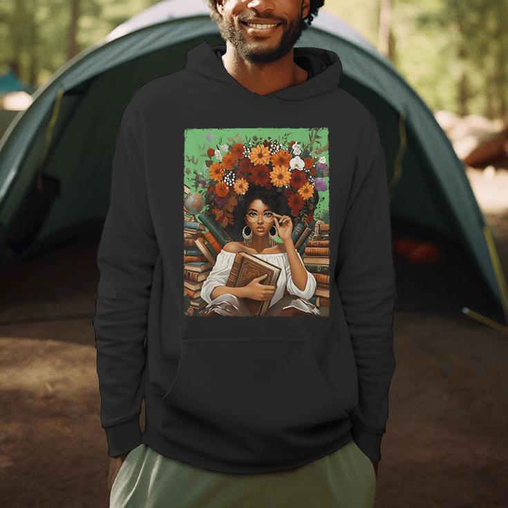History Month Black Afro Girl Women Book Lovers Floral Men Hoodie History Month Black Afro Girl Women Book Lovers Floral Men Hoodie