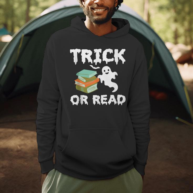 Trick Or Read Halloween Books Halloween Read Trick Or Read Men Hoodie