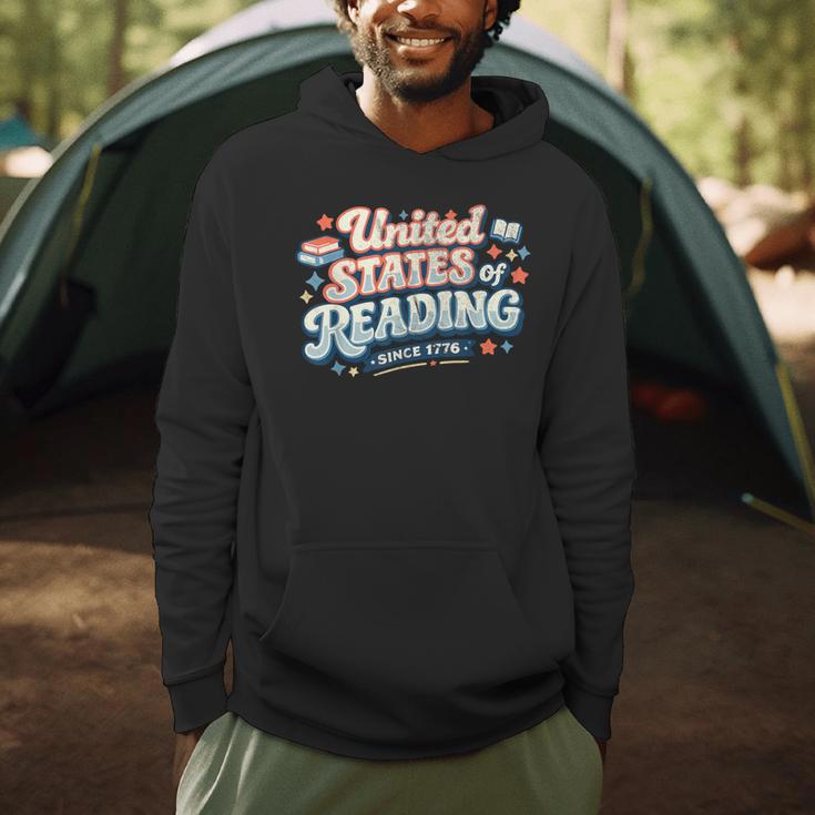 United States Of Reading Patriotic Book Lover Men Hoodie
