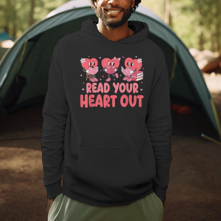 Valentine Day Book Read Your Heart Out Lovers Teacher Kids Men Hoodie Valentine Day Book Read Your Heart Out Lovers Teacher Kids Men Hoodie