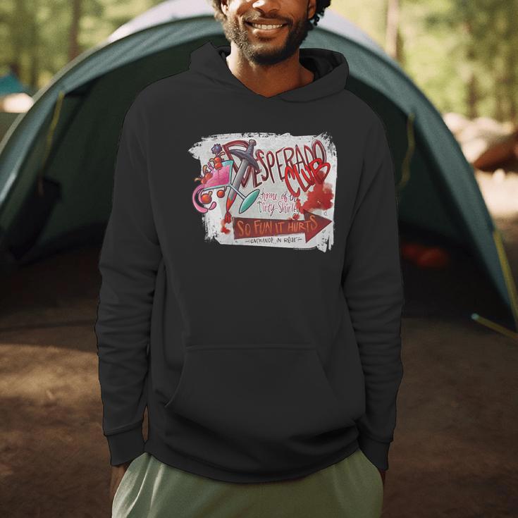 Women's DCC The Desperado Club So Fun It Hurts Graffiti Sign Book Men Hoodie Women's DCC The Desperado Club So Fun It Hurts Graffiti Sign Book Men Hoodie