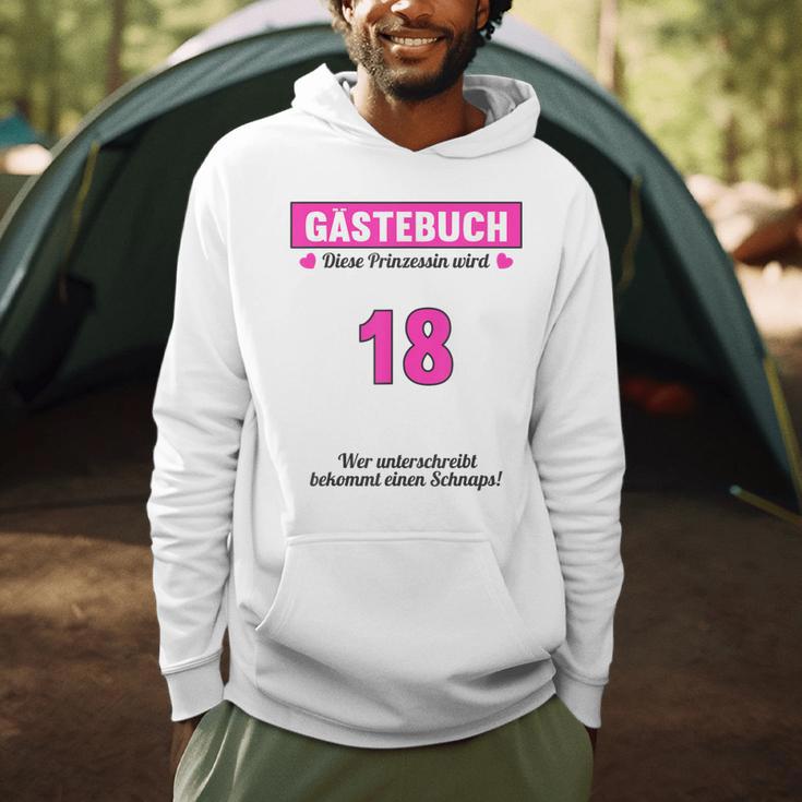 18th Birthday Guest Book Party 18 Years Men Hoodie