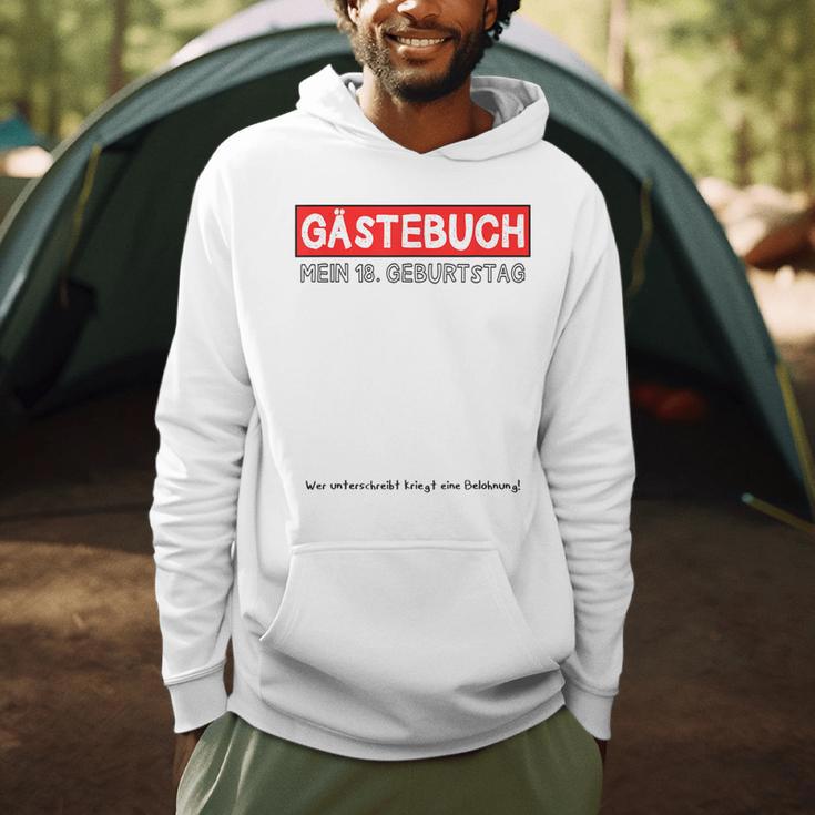 18th Birthday Guest Book Shirt Party And Celebration Idea Men Hoodie