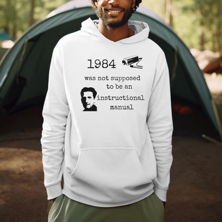 1984 Not An Instruction Manual Orwell Book Lover Themed Men Hoodie 1984 Not An Instruction Manual Orwell Book Lover Themed Men Hoodie