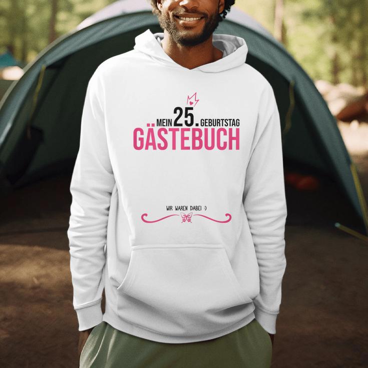 25th Birthday Girl 25 Years Party Guest Book Men Hoodie