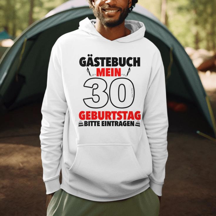 30th Birthday Party Guest List Guest Book 30th Birthday Men Hoodie