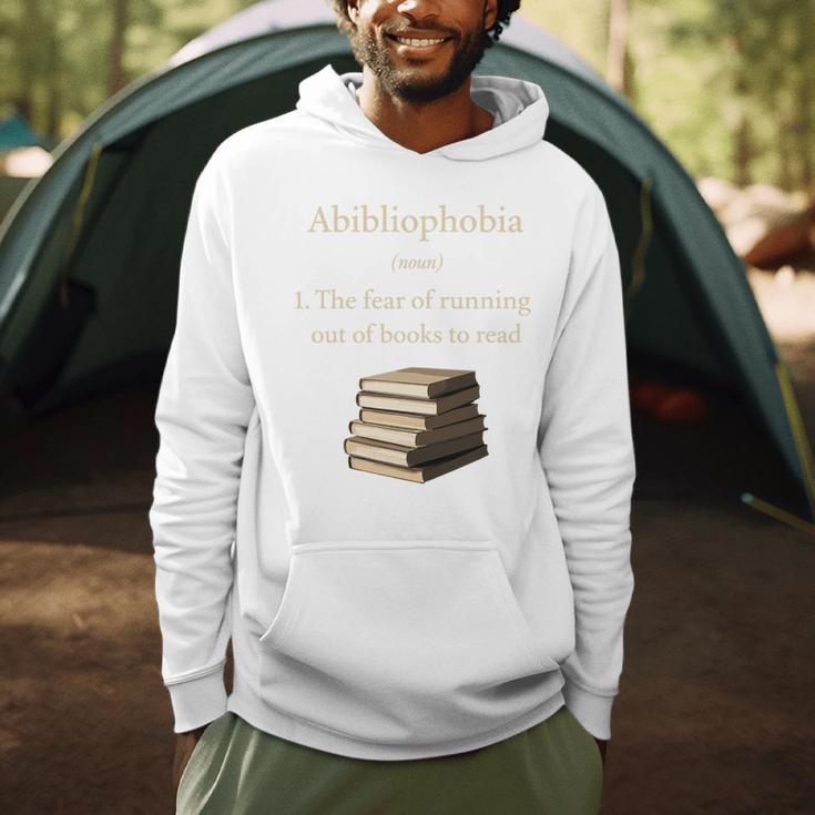 Abibliophobia Definition Book Lover Premium Tri-Blend Men Hoodie