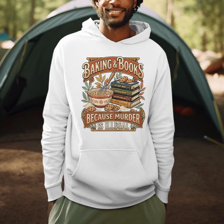 Baking Books Vintage Because Murder Is Illegal Aesthetic Men Hoodie Baking Books Vintage Because Murder Is Illegal Aesthetic Men Hoodie