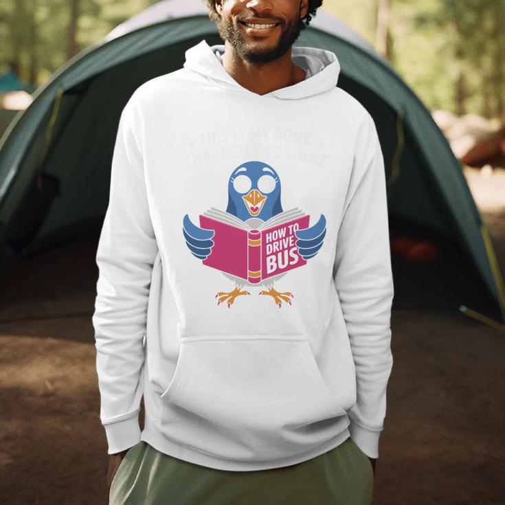 This Is My Book Character Costume Cute Pigeon Kids Reading Men Hoodie This Is My Book Character Costume Cute Pigeon Kids Reading Men Hoodie