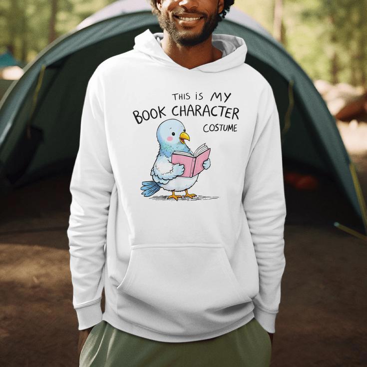 This Is My Book Character Costume I Pigeon Reading Tee Men Hoodie