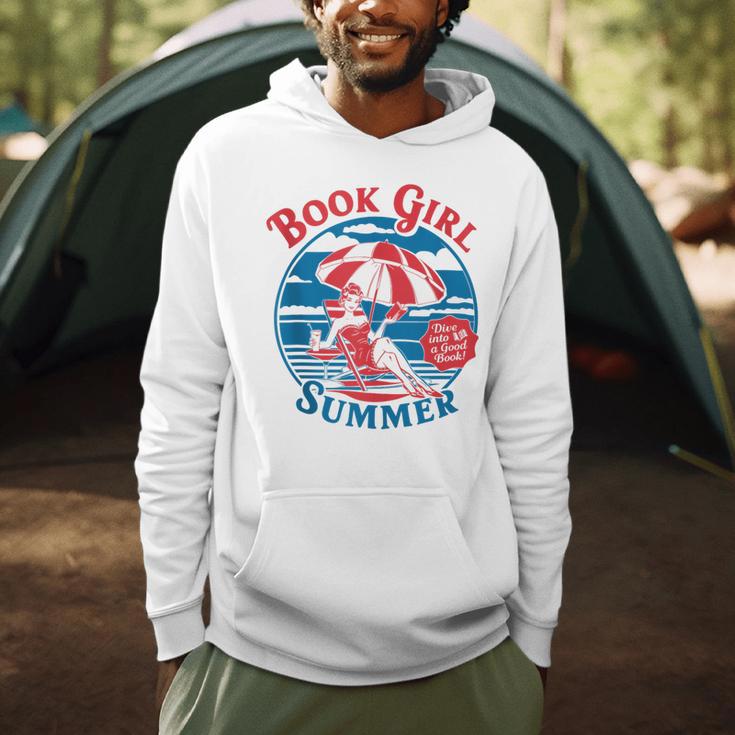 Book Girl Summer Women Retro Bookish Vacation Reader Men Hoodie