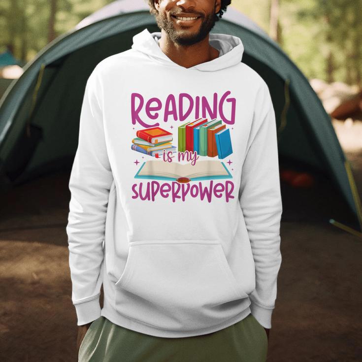 Book Reading Reading Is My Superpower Men Hoodie