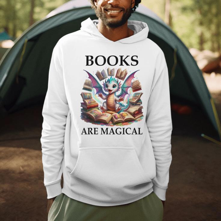 Books Are Magic Book Dragon ShirtReading Books Are Magical Men Hoodie