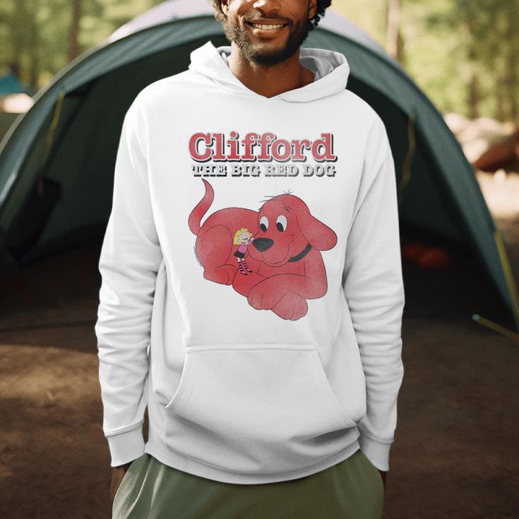 Clifford The Big Red Dog Clifford And Emily Book Cover Premium Tri-Blend Men Hoodie