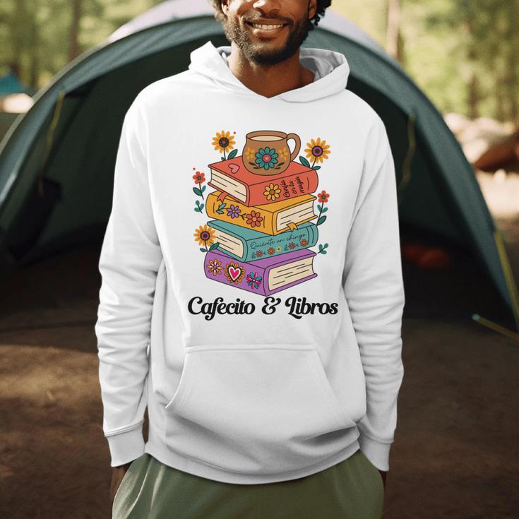 Coffee & Book Lover Reader Mexican Spanish Cafecito & Libros Men Hoodie
