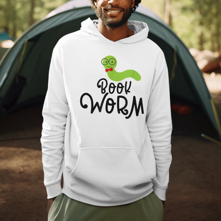 Cute Book Worm Reading Lovers Men Hoodie