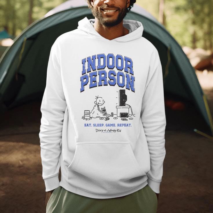 DOAWK Indoor Person Eat Sleep Game Repeat Book Series Men Hoodie