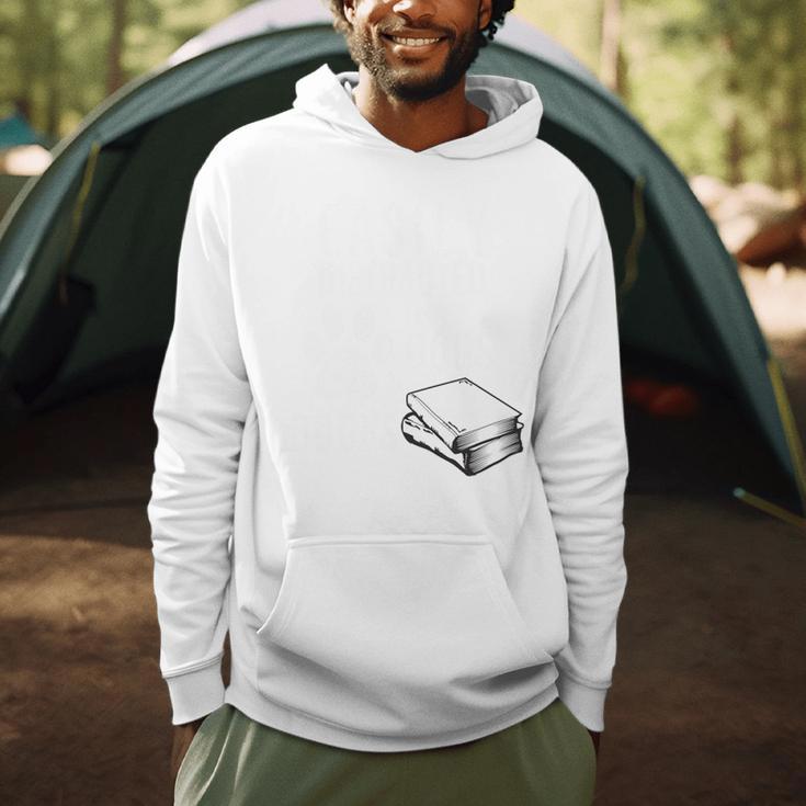 Easily Distracted By Dogs Books Reader Saying Men Hoodie